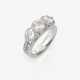 A ring with brilliant-cut diamonds. - photo 1