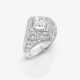 An elegant gentlemen's ring decorated with brilliant-cut diamonds. South Germany, 1990s - photo 1