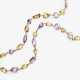 A soutoir - necklace consisting of a play of colours of delicate citrines and amethysts. Germany, 2000s - фото 1