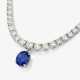 A classic Rivière necklace decorated with brilliant-cut diamonds and a fine tanzanite. Belgium, Only Jewels, 2020s - photo 1