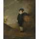 England (Francis Wheatley, 1747 London - 1801 ebenda, ?) circa 1780. Boy with dog in a tree landscape - photo 1