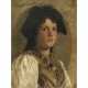 Wilhelm Hasemann. Portrait of a young woman in traditional costume - фото 1