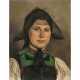 Curt Liebich. Young woman in traditional costume - фото 1