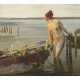 Reinhold Max Eichler. Female nude with boat on the lakeshore - photo 1
