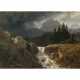 Albert Rieger, zugeschrieben. Landscape in rainy atmosphere - photo 1