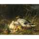 Carl Jutz d. Ä.. Duck family with ducklings by the water - photo 1