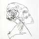 Andy Warhol. Untitled (Female Head, Head and Flowers). Circa 1958 - фото 1