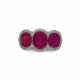 JAR BAGUE RUBIS ET DIAMANTS - Foto 1