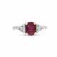 BAGUE RUBIS ET DIAMANTS - фото 1