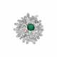 BOUCHERON BROCHE ÉMERAUDE ET DIAMANTS - photo 1