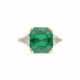 MONTURE BOUCHERON BAGUE ÉMERAUDE ET DIAMANTS - photo 1