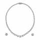 COLLIER ET PAIRE DE BOUCLES D’OREILLES DIAMANTS - photo 1