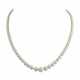 COLLIER PERLES FINES ET DIAMANTS - photo 1