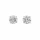 PAIRE DE BOUCLE D'OREILLES DIAMANTS - Foto 1