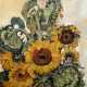 Tschirch, Egon (1889 Rostock-1948 Rostock) "Sonnenblumen", Öl/ Lw., 1 Hinterlegung, sign. u.l. und dat. ´36, 83,5x68,5 cm, Rahmen (eigenes Atelier in Rostock, Studienreisen nach Südfrankreich und Nordafrika, si… - photo 1