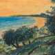 Dolberg, Helene (1881 Barkow-1979 Hildesheim) "Hucke-Hiddensee", Pastell, sign. u.l., 18x24 cm, im Passepartout hinter Glas und Rahmen - Foto 1