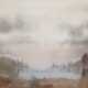 Haen, Jan Derk de (20. Jh.) "Teichlandschaft im Nebel", Aquarell, sign. u.r., 29,5x39 cm, im Passepartout hinter Glas und Rahmen - photo 1