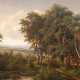 Burgaritzky, Josef (1836 Mölln/Steyr-1890 Wien) "An der March", Öl/ Holz, sign. u.l., rückseitig bez., 31x38 cm, Rahmen - photo 1