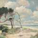 Blankenburg, Richard (1891 Frankfurt/ Oder-1965 Rostock) "Küstenlandschaft mit Windflüchtern", Öl/ Hartfaser, sign. u.r., 44,5x65 cm, Rahmen (Deutscher Landschaftsmaler, seine bekanntesten Werke sind die Rostoc… - photo 1
