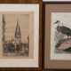 Geissler, Paul (1881-1965) 2 Radierungen "Ansicht von Lübeck", jeweils handsign. und dat. 1920, 33x23 cm, dazu 2 Grafiken mit Enten- und Pflanzendarstellung, 21x13 cm und 28,5x21,5 cm, jeweils im Passepartout h… - фото 1