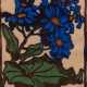 Schulz, Lisbeth, eigentlich Elisabeth Sarah von Schulz (1884 Dresden-1968 ebenda) "Blumenstilleben", Farbholzschnitt, monogr. u.r. und sign. u.l., 15x10,5 cm, im Passepartout hinter Glas und Rahmen - photo 1