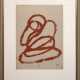 Förg, Günther (1952 Füssen-2013 Freiburg) "Abstrakt in Rot", Farbradierung, sign. u.r. und dat. ´92, 35x25 cm, hinter Glas und Rahmen (Deutscher Maler, Bildhauer und Fotograf, dessen Werke eine lebenslange Fasz… - Foto 1