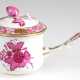 Herend-Bouillontasse, Herend, Apponyi Purpur mit Goldpunkten und-rändern, mit Deckel und Handhabe - photo 1