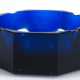 Aschenbecher, Moser Karlsbad, sign., blaues Glas, 8-eckig mit 4 Ablagen, neuwertig, 3,8x9,5x9 cm - photo 1