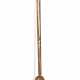 Bettpfanne, 18./19. Jh., durchbrochener Messingdeckel, Kupferpfanne, Messinggriff, L. 108 cm - photo 1