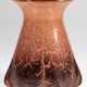 Vase, WMF, Ikora, um 1930, mit rotbraunen und braunen netzartigen Einschmelzungen, seltene Form, H. 22,5 cm - photo 1