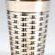 Becher, 800er Silber, konische Wandung korbartig reliefiert, Gew. 47,6 g, H. 6,5 cm - photo 1