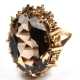 Ring, 585er GG, besetzt mit 1 oval facettierten Rauchtopas, Ges.-Gew. 8,44 g, RG 55 - photo 1