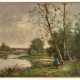 Edma MORISOT-PONTILLON (1839-1921)
Paysage au pê… - photo 1