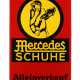 Emailleschild Mercedes Schuhe - photo 1