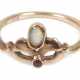 Damenring mit Edelopal und Granat Jugendstil - photo 1
