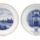 Meissen Paar Wandteller Ansicht Dresden/Wittenberg - Foto 1 Meissen Paar Wandteller Ansicht Dresden/Wittenberg - Foto 1