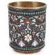 Silberbecher mit Cloisonné - фото 1