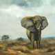 Manfred Leibl, Elefant in der Savanne - photo 1