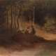 Ludwig von Hagn, attr., "Waldinterieur mit zwei Kindern" - photo 1