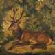 Heinrich Linzen, "Hirsch im Bett" - фото 1