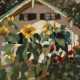 Monogrammist, Garten mit Sonnenblumen - photo 1