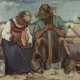 Expressionist, Rastendes Bauernpaar - Foto 1
