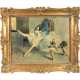 Spätbiedermeier Goldstuckrahmen mit Ballettszene - photo 1