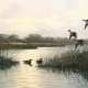 Dirks, Karl (19./ 20. Jh.) "Insel Juist am Hammersee", Öl/ Lw., verso. bez., sign. u.r. und dat. 1965, Lw. besch., 60x90 cm, Rahmen - photo 1