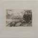 Seidel-Seitz, Josef (1908 München-1988 ebenda) "Landschaft", Grafik, sign. u.r., 66/100, 18x17,5 cm, hinter Glas und Rahmen - Foto 1
