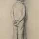 Richter, Hans Theo (1902 Rochlitz;- 1969 Dresden) "Junge mit dem Gesicht zur Wand stehend", Lichtdruck, sign. u.r. und dat. ´42, min. gebräunt, 42x26 cm, ungerahmt - Foto 1