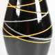 Bodenvase, Foreign 258 /50, Keramik, 1950er Jahre, schwarz glasiert mit buntem Strichdekor, H. 50 cm - photo 1