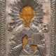 Ikone "Heiliger Nikolaus", versilbertes Oklad, Anf. 19. Jh., 28x22 cm - photo 1