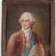 Miniatur "Porträt von Stanislaus II. August Poniatowski", letzter polnischer König, Gouache, signiert "Jalezky", um 1790, hinter Glas im reliefierten Kupferrahmen, ges. 9x7,5 cm - photo 1
