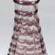 Jugendstil-Vase, Klarglas mit spiralförmigen lila Ein- und Aufschmelzungen, mit Abriß, H. 30,2 cm - photo 1